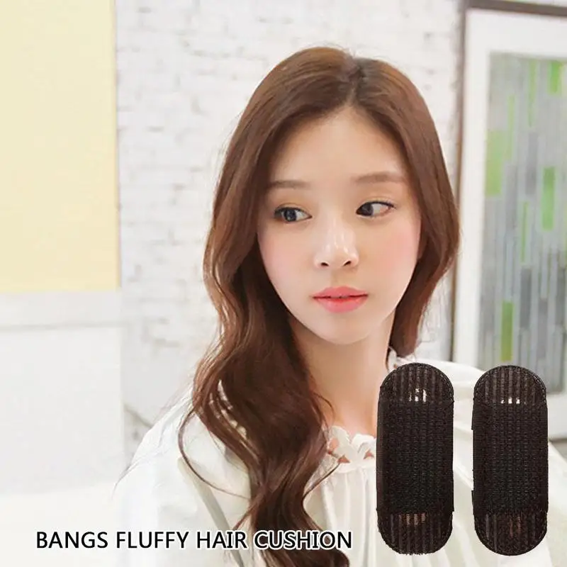 Пушистая челка пушистая подушка артефакт для волос шпилька усилитель женщин