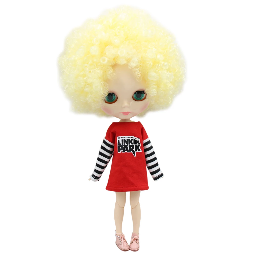 

ICY DBS Blyth doll No.BL288 Yellow Afro hair JOINT body White skin Neo 1/6 BJD