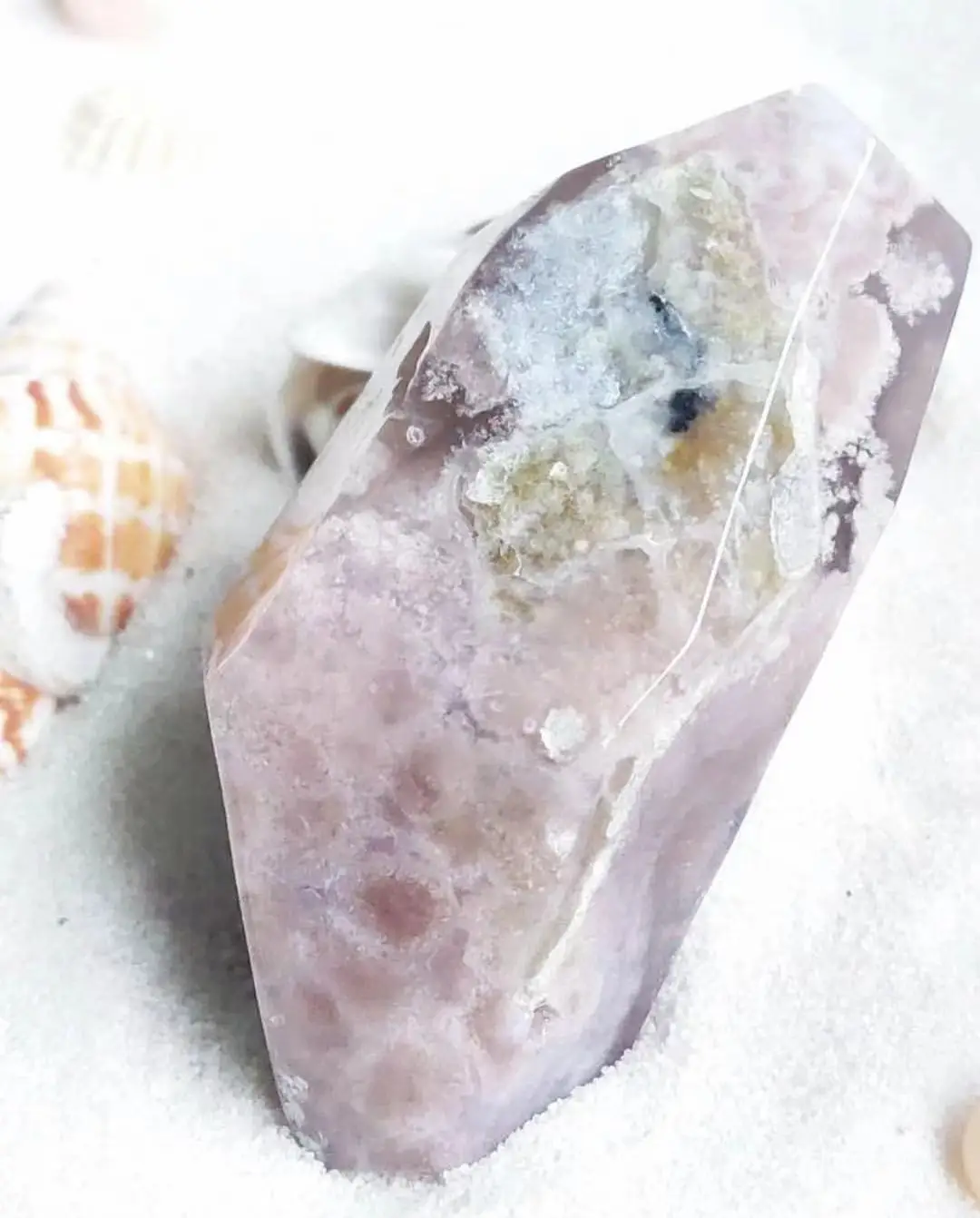 

Natural Cherry Blossom Agate Free Form Quartz Stones Crystal Display Mineral Gem Stones Gifts Healing Decor Minerals