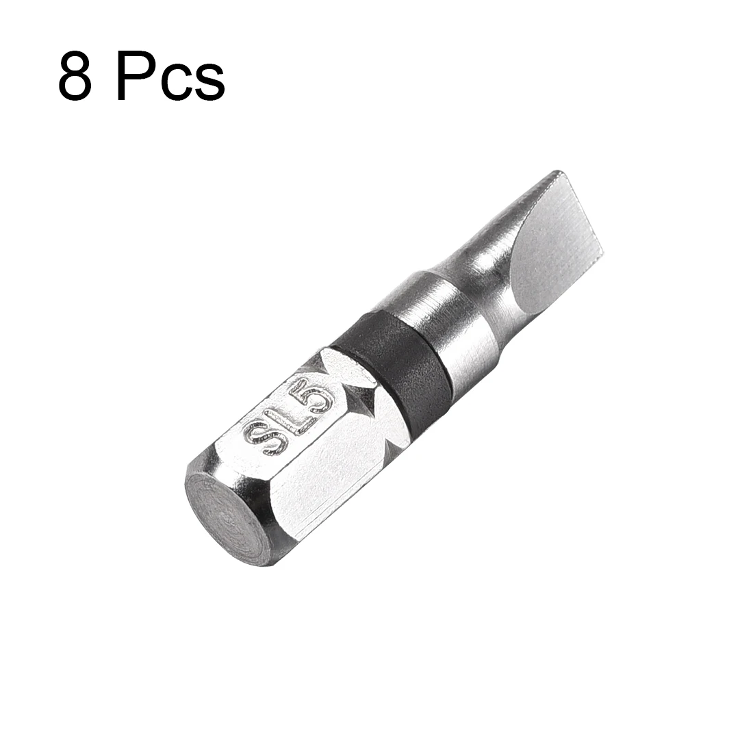 

Uxcell Slotted Bits 8pcs 1/4 Inch Hex Shank Magnetic Flat SL5 Screwdriver Bit Set 25mm Length S2 Screw Driver Kit Tools