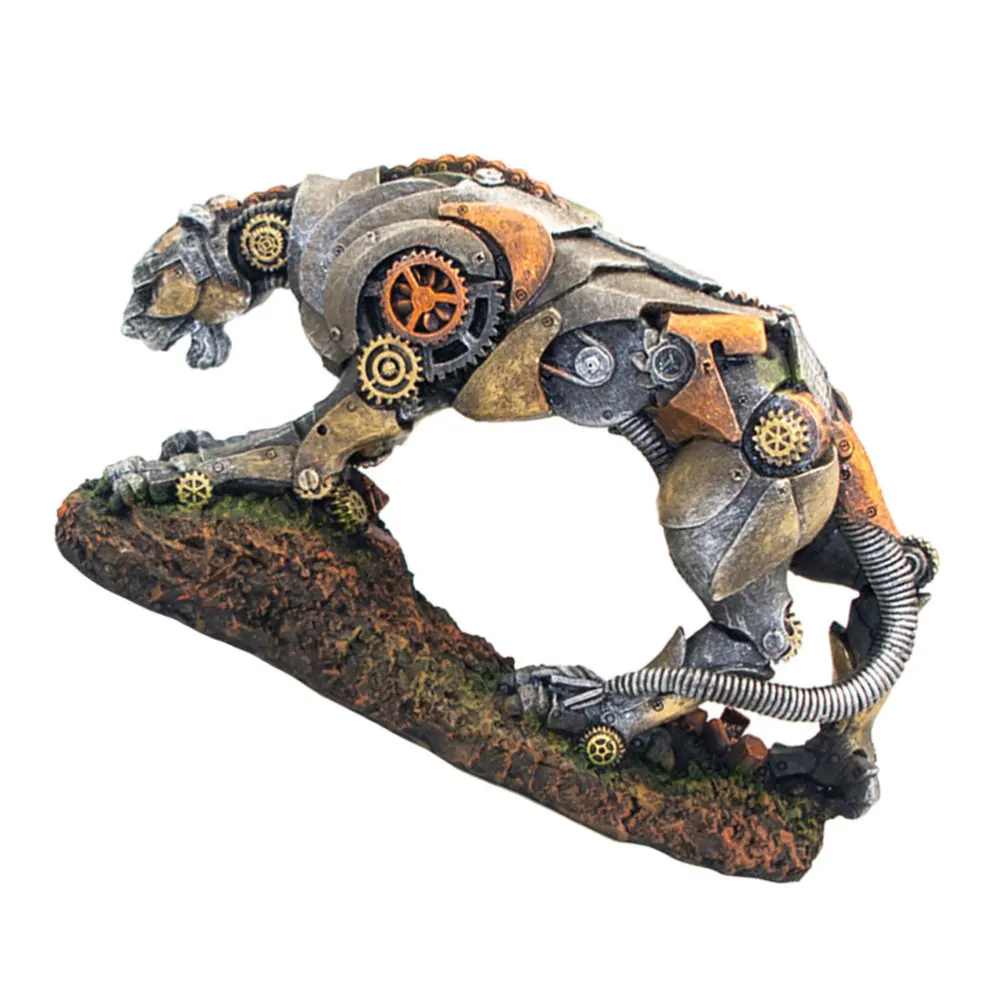 

Mechanical Leopard Shape Fish Tank Decor Resin Aquarium Decor Fish Tank Decor