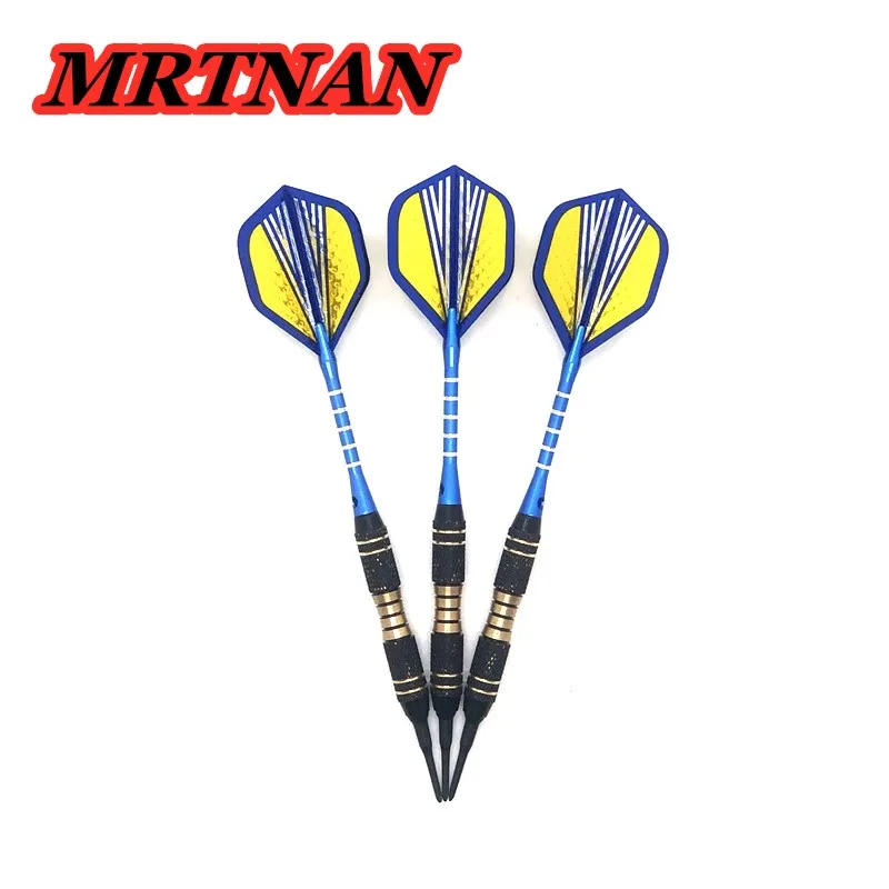 

3PCS high quality 18g soft darts indoor throwing sports darts PET aluminum alloy dart wings blue electronic darts