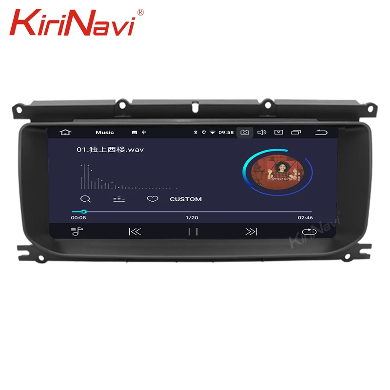 Автомагнитола KiriNavi 10 25 1 Din Android 9 0 для Land Range Evoque автомобильный DVD-плеер GPS-навигация