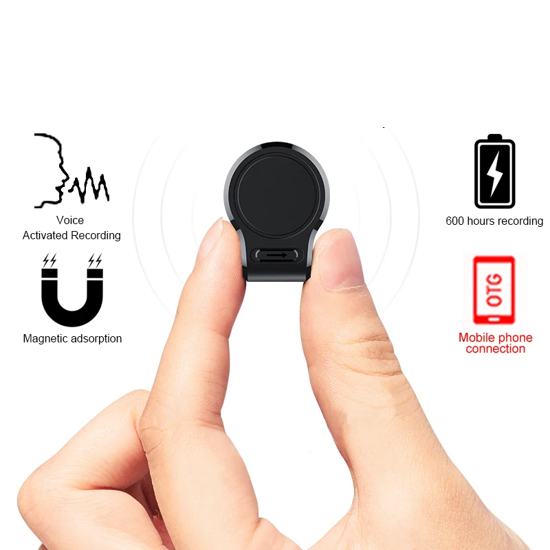 Мини диктофон 600 часов аудио звук мини шпион активированный скрытая цифровой