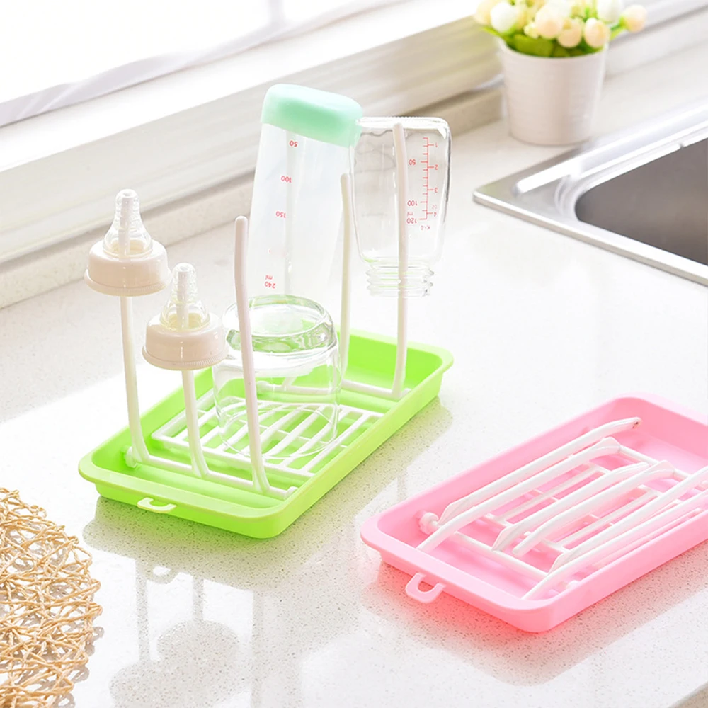

Bottle Dry Rack Baby Bottle Drain Drying Racks Baby Bottle Cleaning Dryer Drainer Storage Drying Rack