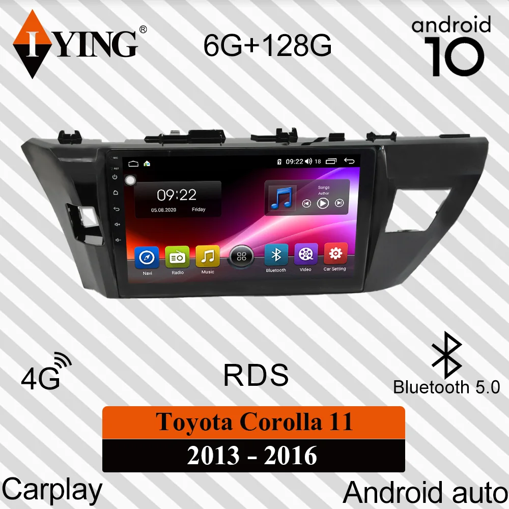 Автомагнитола IYING для Toyota Corolla 11 2013 2016 мультимедийный видеоплеер с GPS навигацией