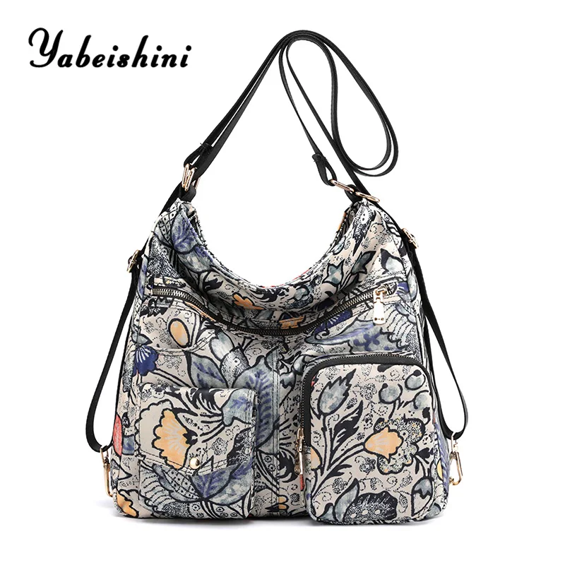 

Multifunction Ladies nylon cloth bag for women Crossbody bags graffiti style Handbag sac a main Large capacity tote Practical