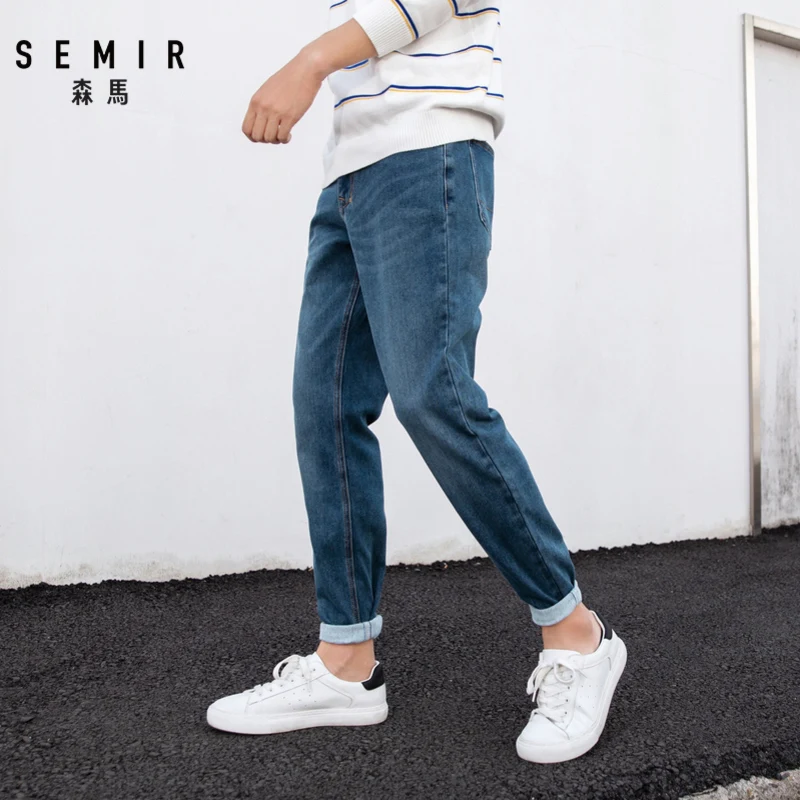 Джинсы SEMIR мужские стрейчевые брюки для мальчиков модные брендовые хлопковые