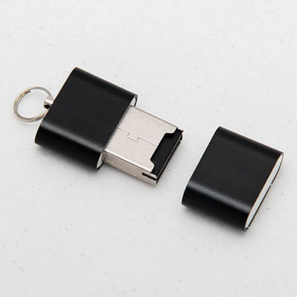 

Card Reader USB 2.0 Portable MICRO Mini Accessories Practical Anti-lost Plug And Play Metal Computer For TF Lightweight