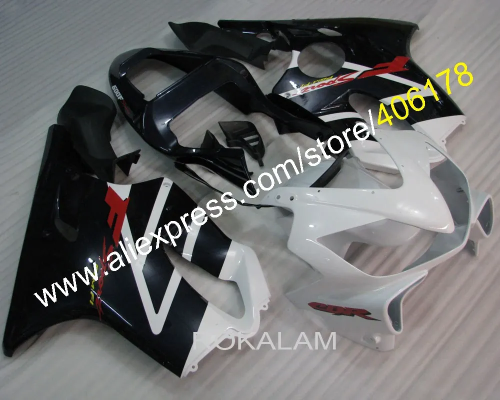 Для Honda CBR600F4i 01 02 03 CBR600 F4i CBR 600 2001-2003 белый черный обтекатель для мотоцикла (литьё