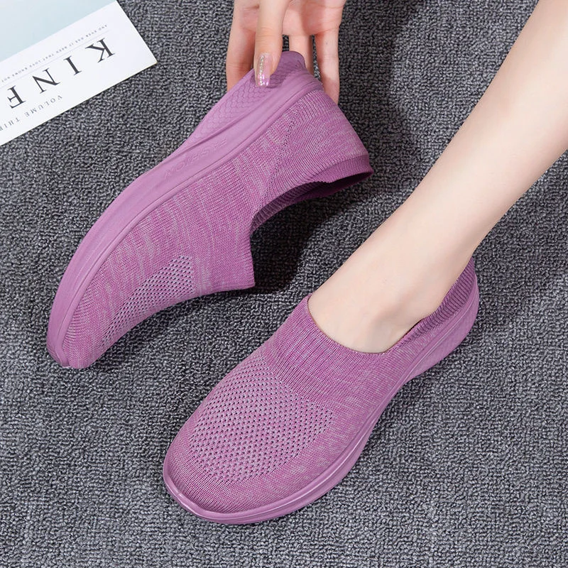 

Women Light Running Sport Shoes Woman High Quality Women Sneakers Slip On Ladies Flats Shoes Women Plus Size Walking Flat