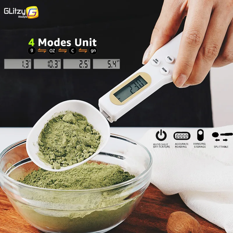 

Digital Kitchen Scale Spoon 500g/0.1g LCD Display Electronic Mini Balance Food Flour Measuring Grams Milk Powder Cooking Baking