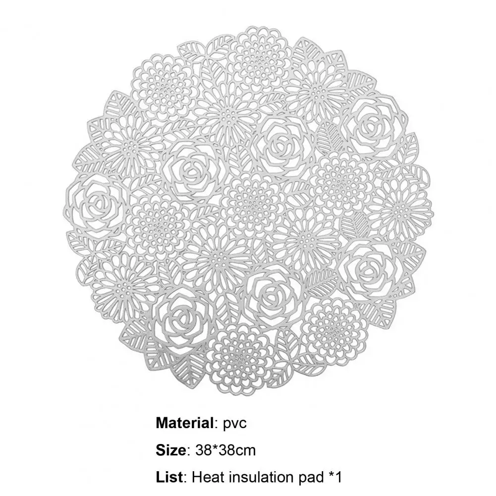 Коврик для кухни складной с вышивкой и кружевами из ПВХ | Дом сад