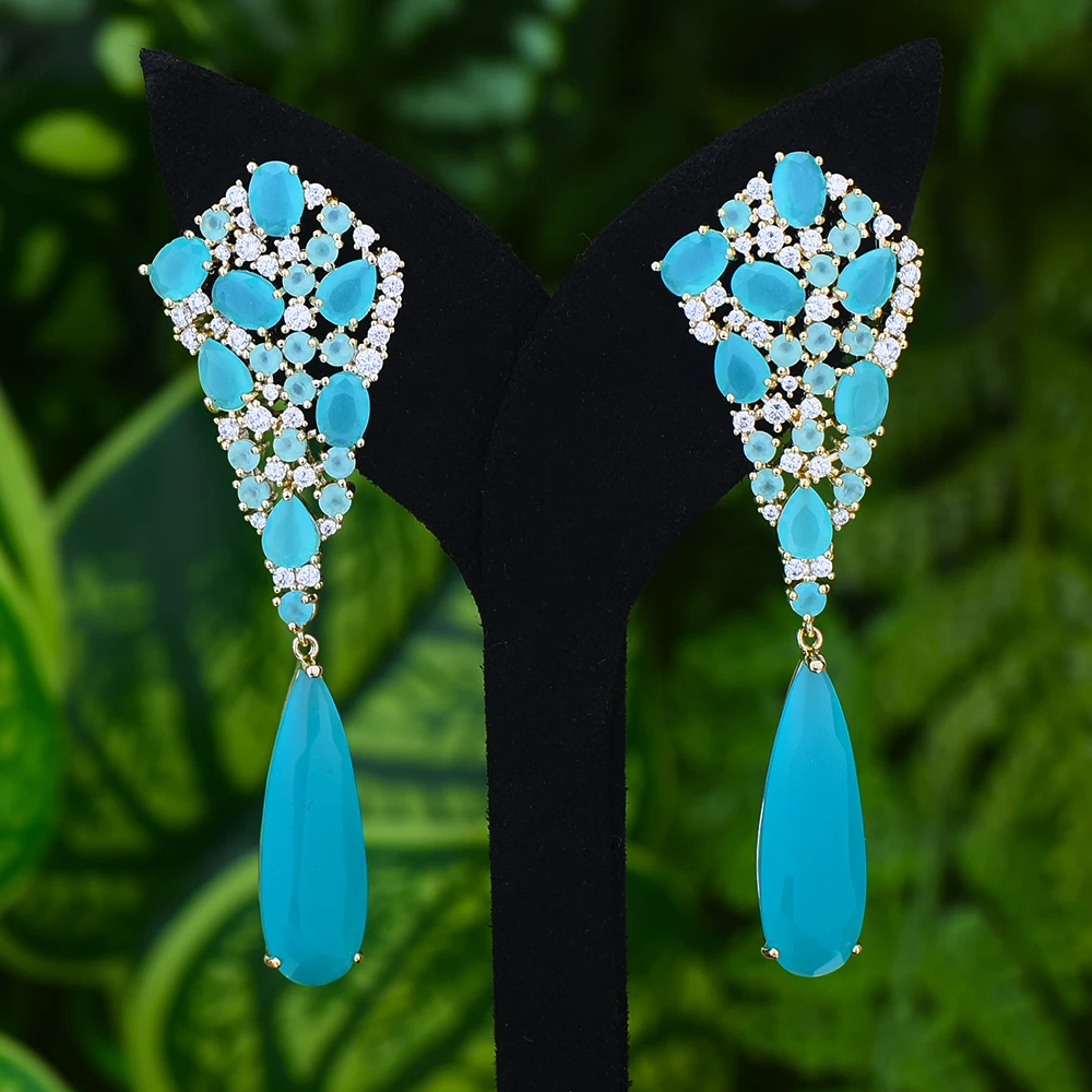 Missvikki романтические очаровательные длинные висячие серьги для женщин блестящие