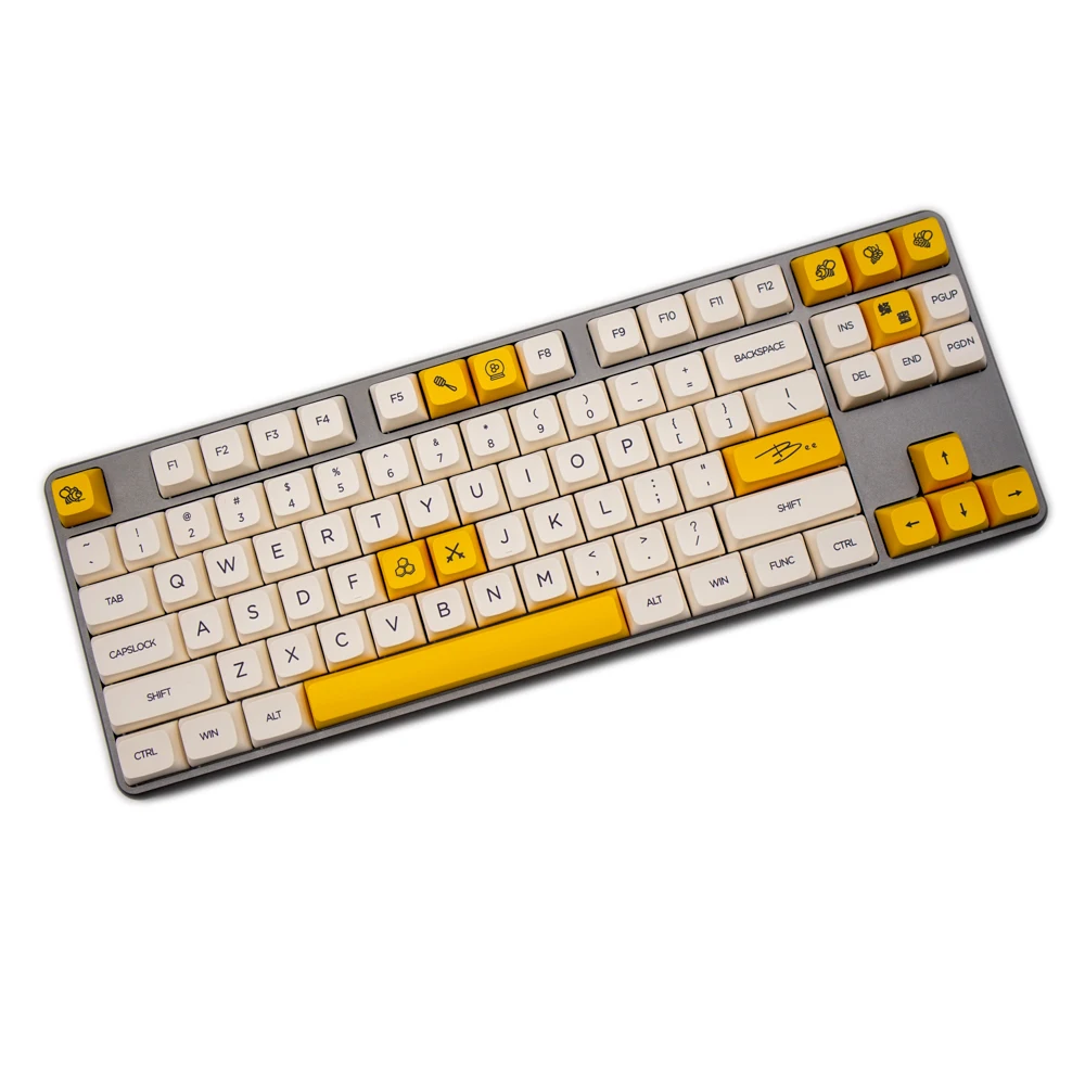 

G-MKY BEE 138 XDA колпачки для клавиш PBT крашеная сублимированная колпачок для клавиш XDA профиль для Filco/DUCK/Ikbc MX Переключатель механическая клавиату...