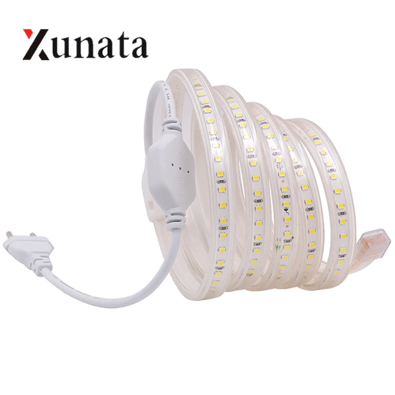 Режущая гибкая светодиодная лента SMD2835 20 см 220 В 120 светодисветодиодный s/m