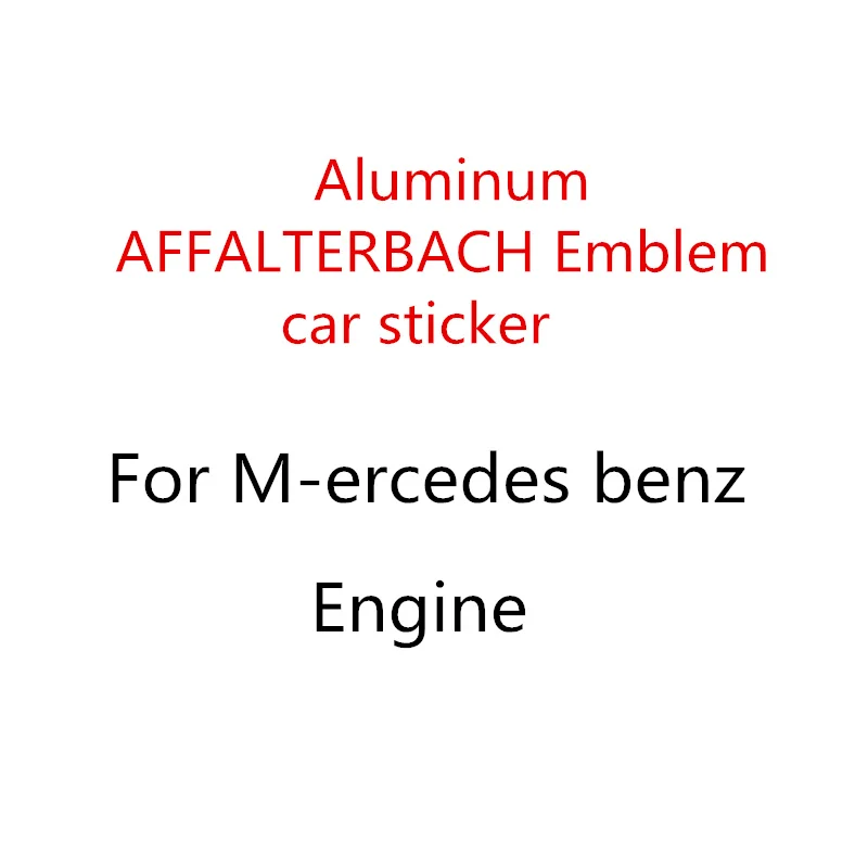 Алюминий AFFALTERBACH Автомобильная наклейка с эмблемой для Mercedes GLE ML GLK CLS GLA CLA AMG