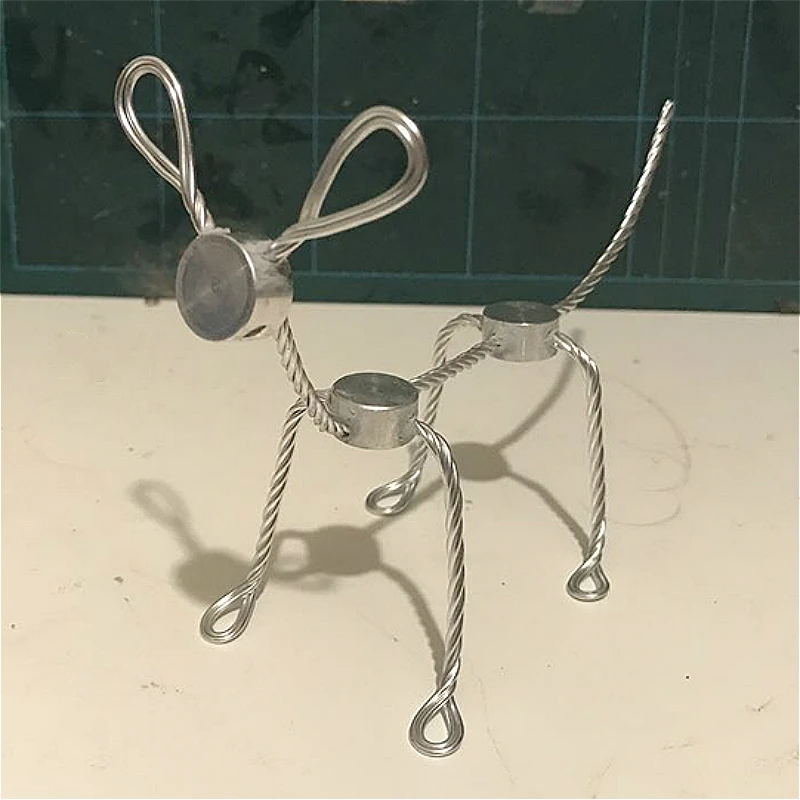 Остановить движение анимация новый алюминиевый ручной работы проволочный