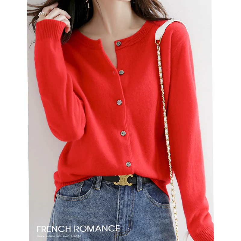 Кардиганы Baharcelin 3XL/4XL для женщин трикотажные свитера с длинным рукавом базовый