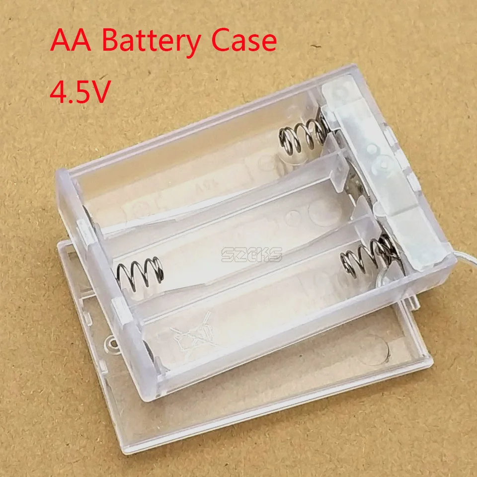 AA Батарея чехол 3AA 4 5 V держатель Коробка Чехол С Свинцовые переключатели
