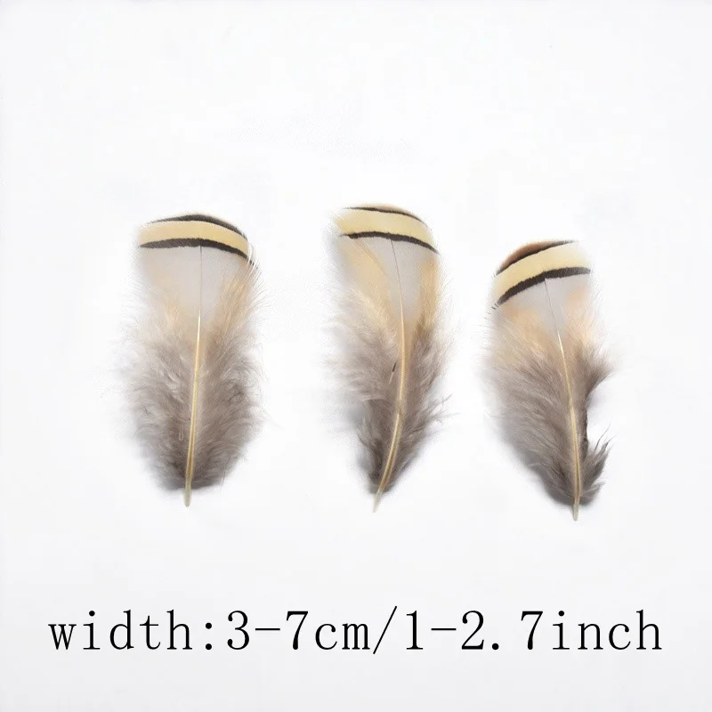 11 to 3-7cm Перья фазана из натурального страуса для рукоделия, перья павлина для изготовления ювелирных изделий, вечерние украшения для дома - Цвет: 11 to 3-7cm
