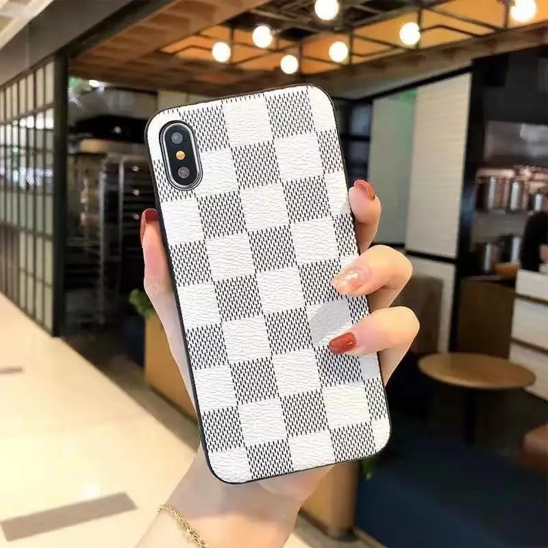 ANJIRUI Чехол для мобильного телефона для iPhone XR X XS 11MAX 11pro кожаный узор решетка для iPhone XR 8plus анти-падение оболочка Крышка