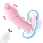 Фаллоимитатор-бабочка, вибратор с беспроводным дистанционным управлением, интимные игрушки для женщин точки G, Стимулятор клитора и вагины