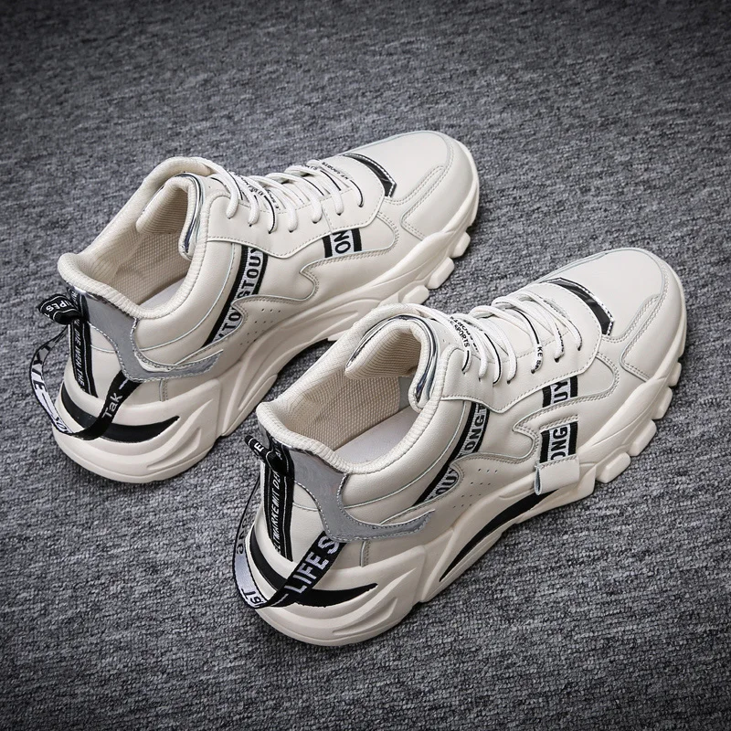 Удобные мужские кроссовки для бега Спортивные из искусственной кожи Фирменный