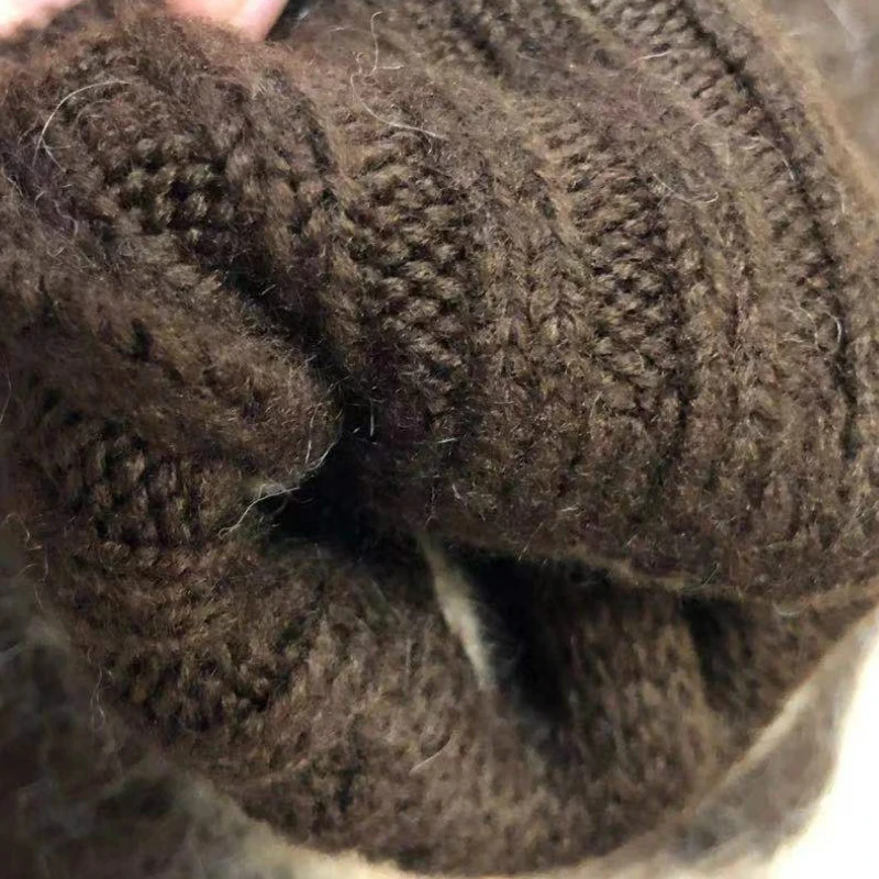 

Women's sweater new autumn and winter fashion classic brand luxury design versatile double cardigan mohair sweater coat