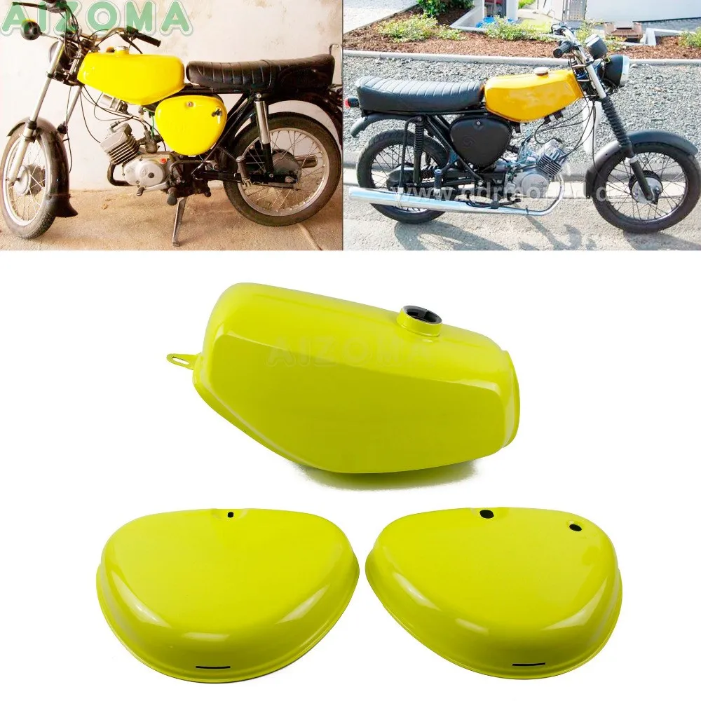 Бак бензинового топлива для мотоцикла с боковой крышкой 2 шт. Simson S50 S51 S70 (191972 190830