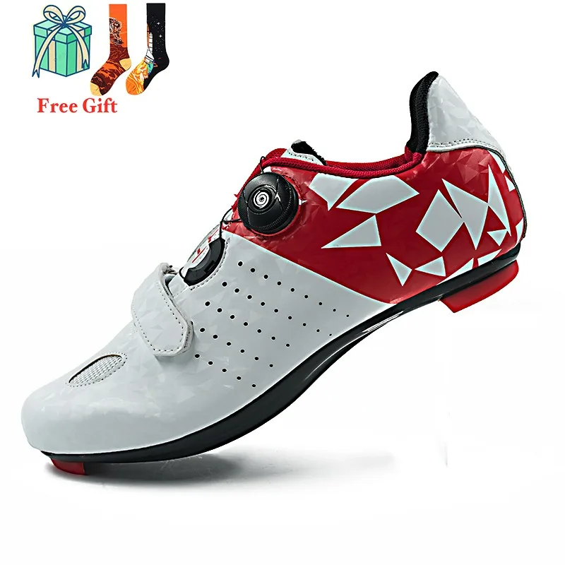 

Men Breathable Bicycle Shoes Women Sport Cleats Road Racing Shoe New Mountain Bike Cycling Shoe Unisex Self-locking MTB Sneakers