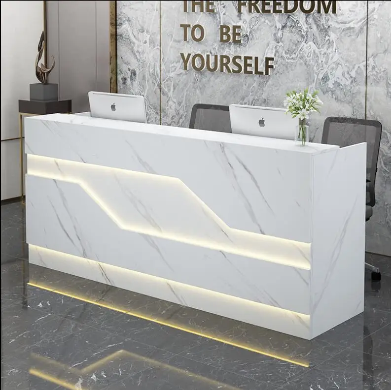 Light cashier clothing store bar luxury women's clothing store cashier hotel front desk hairdressing salon reception desk