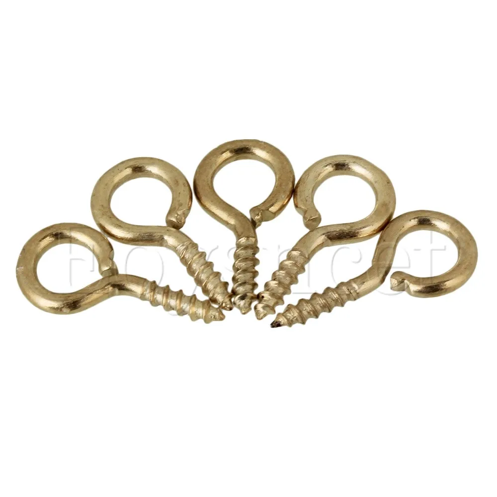 

Желтые ювелирные изделия, оттенки, железная резьба, винты, мини-Крючки Eyepins, набор из 100