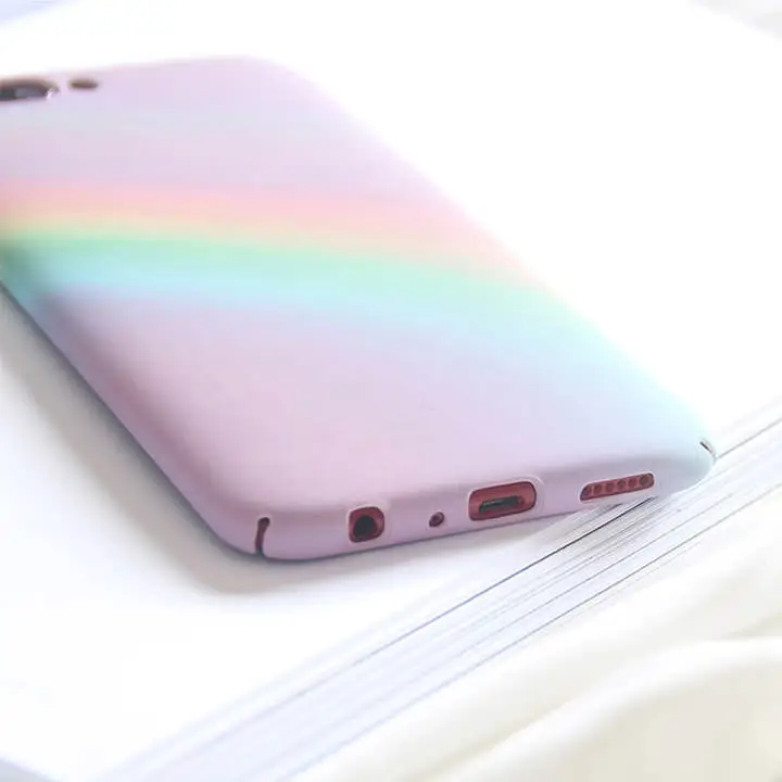Радужный градиентный телефонный чехол для iPhone X Xr Xs Max цветной бампер 7 8 6 6S Plus