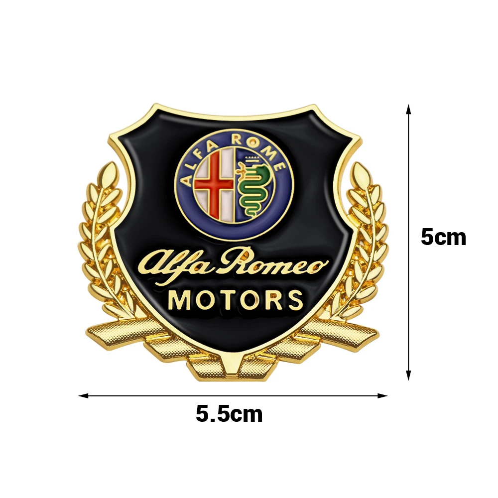 Для Alfa Romeo 147 159 Giulietta Giulia Mito Stelvio автомобиль Brera Spider GT 2 шт. автостайлинг 3D