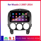 Автомобильный мультимедийный плеер, 9 дюймов, Android 9,1, 2 Din, для Mazda 2 2007, 2008, 2009, 2010, 2011, 2012, 2013, 2014, 2 Din, Авторадио, GPS, стерео, радио, Wi-Fi