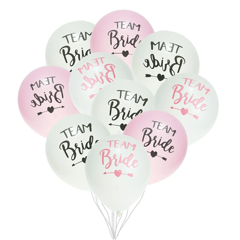 10 шт./лот латексные воздушные шары для невесты белые розовые желтые украшение