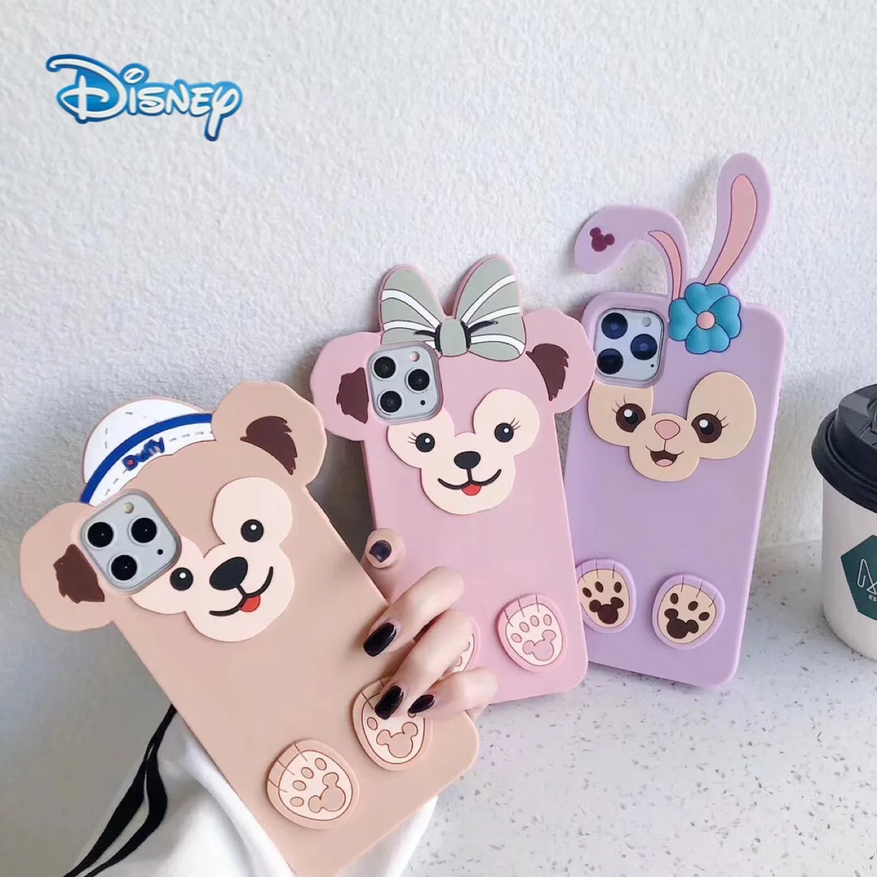 

Disney StellaLou 3D Cartoon Phone case for iPhone 13 12 11 Pro Max Mini XR XS Plus Creativity Cute Anti-Fall Protective Covers