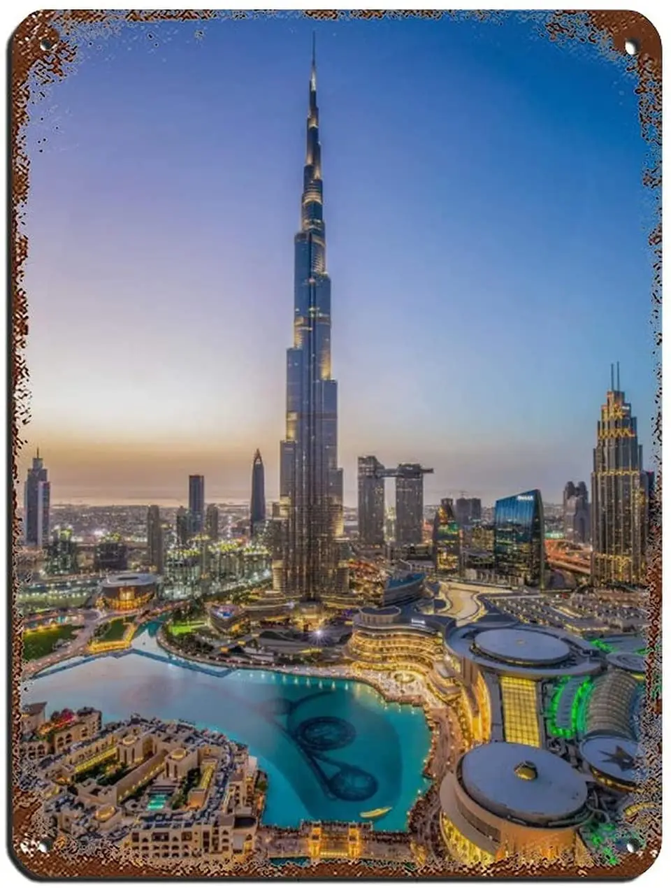 

The One And Only Travel Poster Tin Sign Vintage Metal Pub Club Cafe bar Home Wall Art Decoration Poster Retro 12×16inch