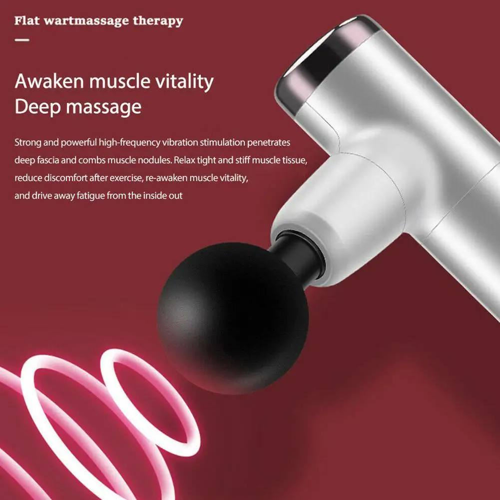 

Mini Massage Gun Body Massager Pain Therapy Deep Massage Acid Relaxation Gun Relief Shaping Noise Slimming Low Relief Fasci F0X7
