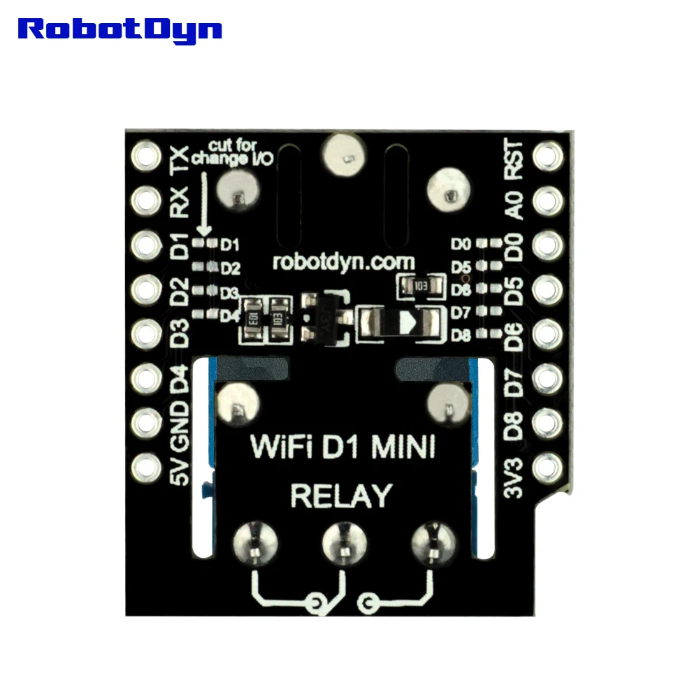 Щит контактного реле для Wi Fi WeMos D1 mini с набором контактных разъемов. Для 110/220 В