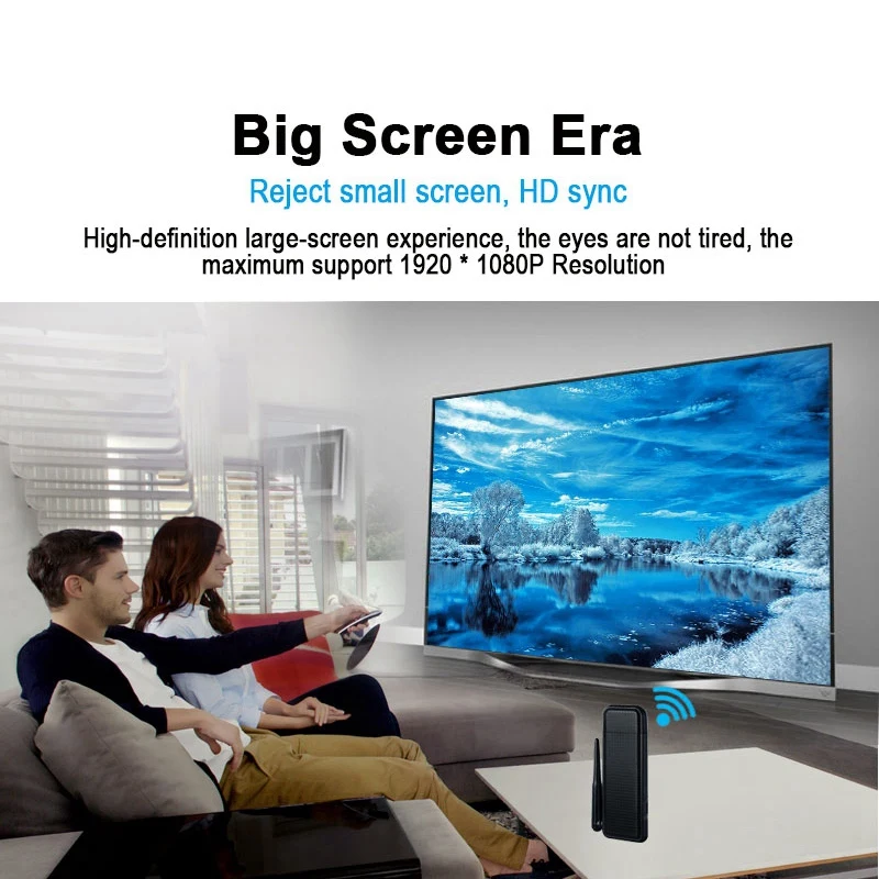 

2.4G Wireless WIFI HDMI-Compatible Display Dongle Adapter 1080P HDTV for IOS Android Phone to TV