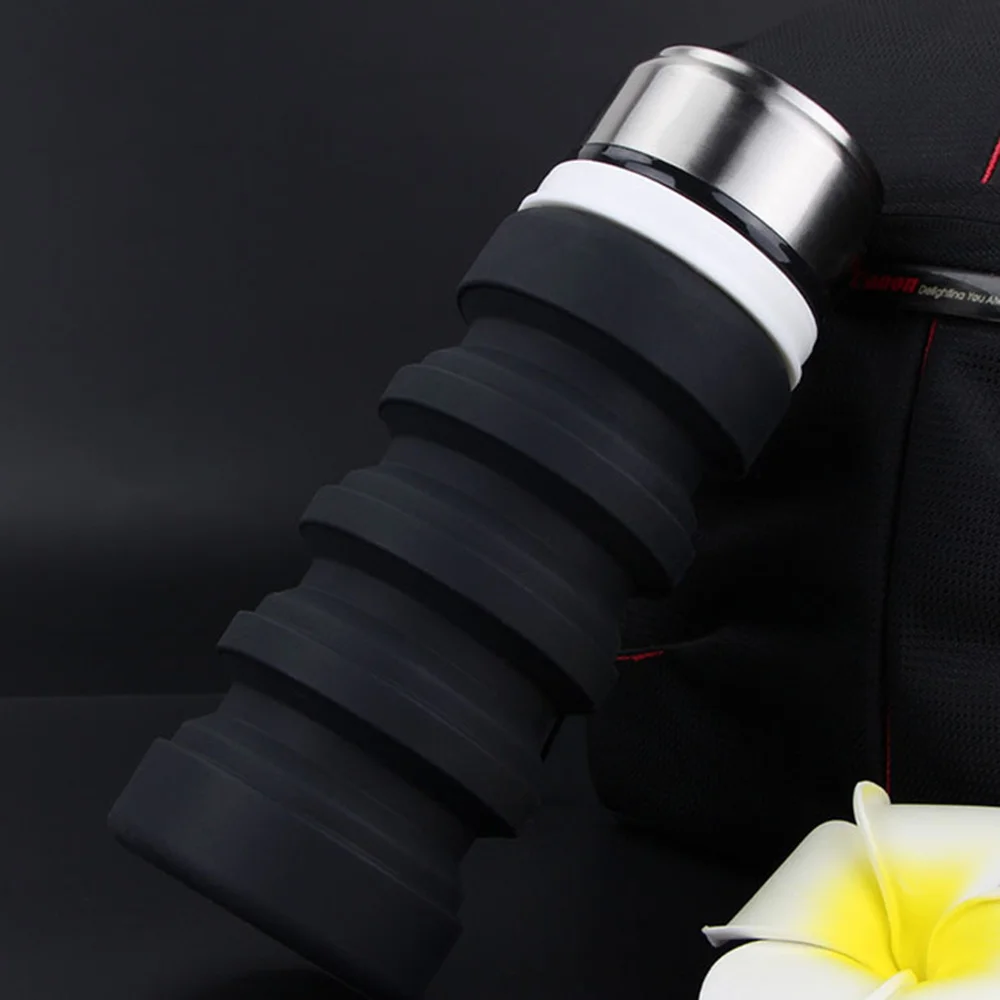 Бутылка для воды складной силикона без добавления бисфенола А Спорт на открытом