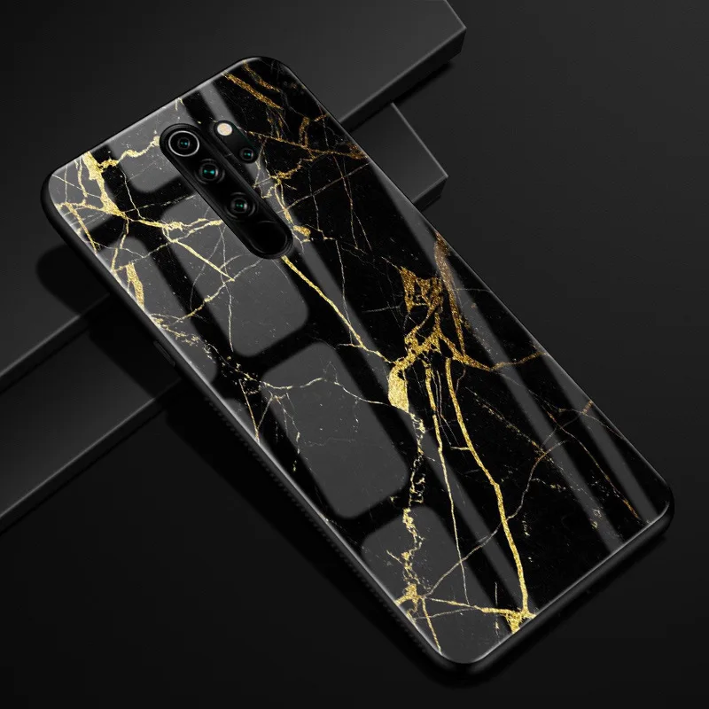 9 Для Xiaomi Redmi Note 8 Pro Чехол силиконовый бампер стекло жесткая задняя крышка для Redmi Note 8 чехол для телефона s Redmi Note8 Pro 8Pro Coque - Цвет: 9