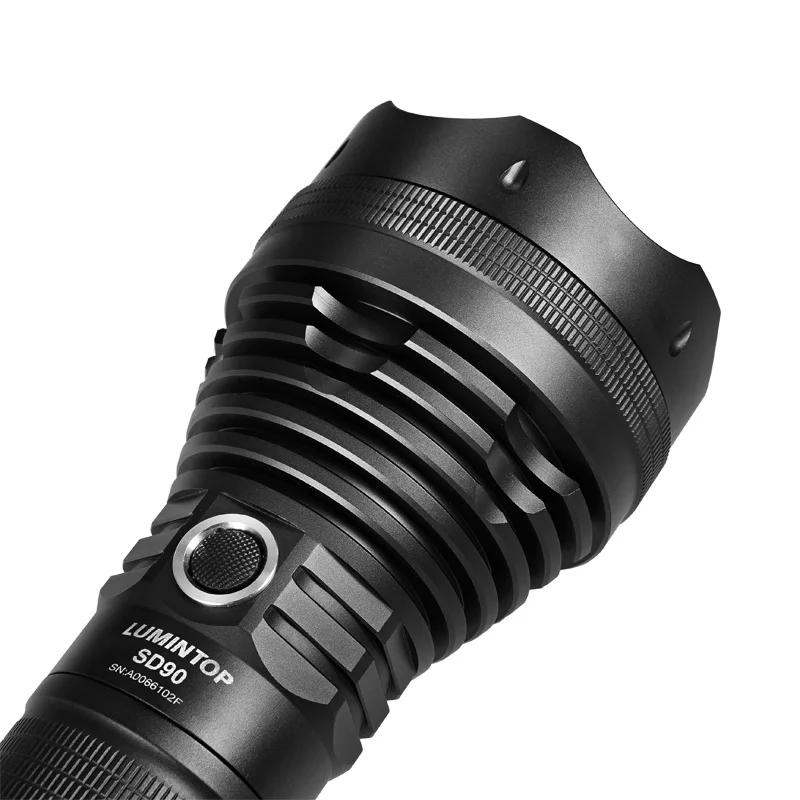 

Lumintop SD90 LED Flashlight Luminus SBT90.2 7500LM High Power Flashlight by 4PCS 18650 Battery for Policing,Searching,Camping