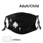 Маска Pm2.5 для взрослых и детей, винтажная, моющаяся, с фильтром по индивидуальному узору