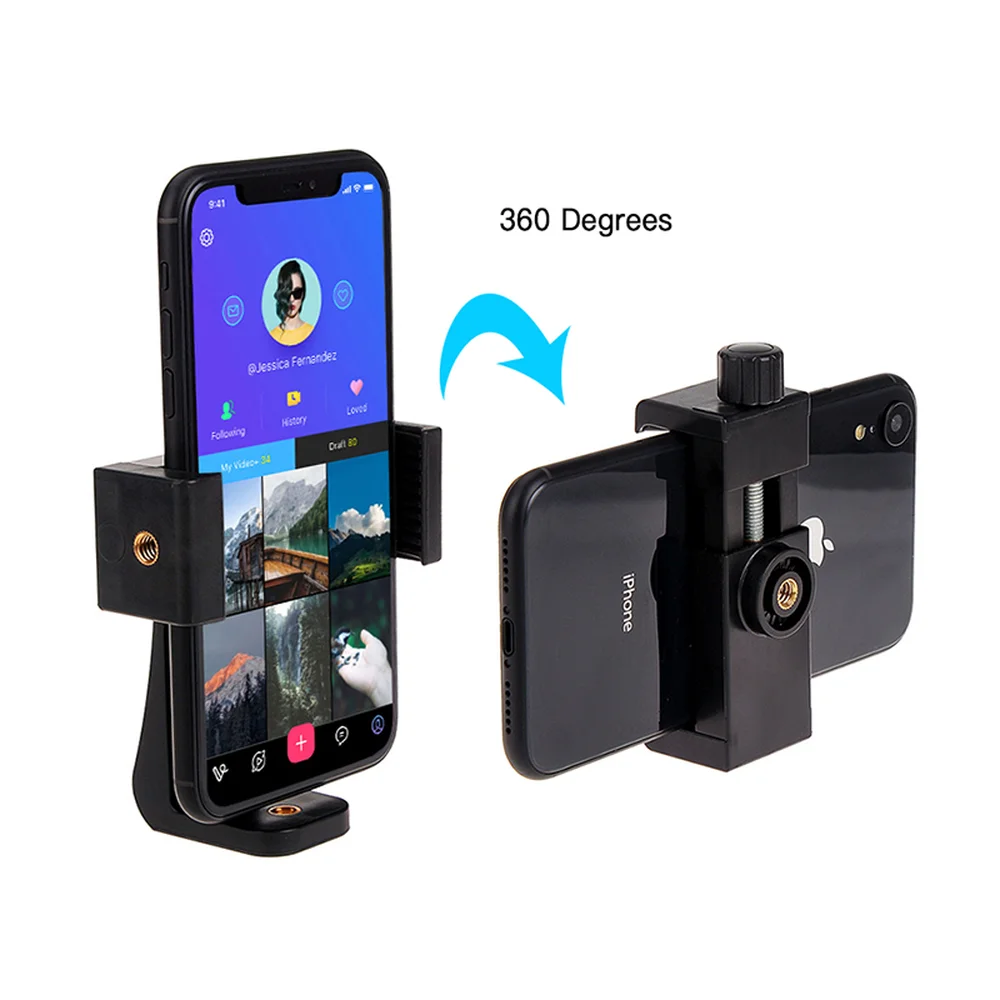 phone tripod mount adapter rotatable bracket cell phone holder vertical tripod for phone samsung tripod stand new free global shipping