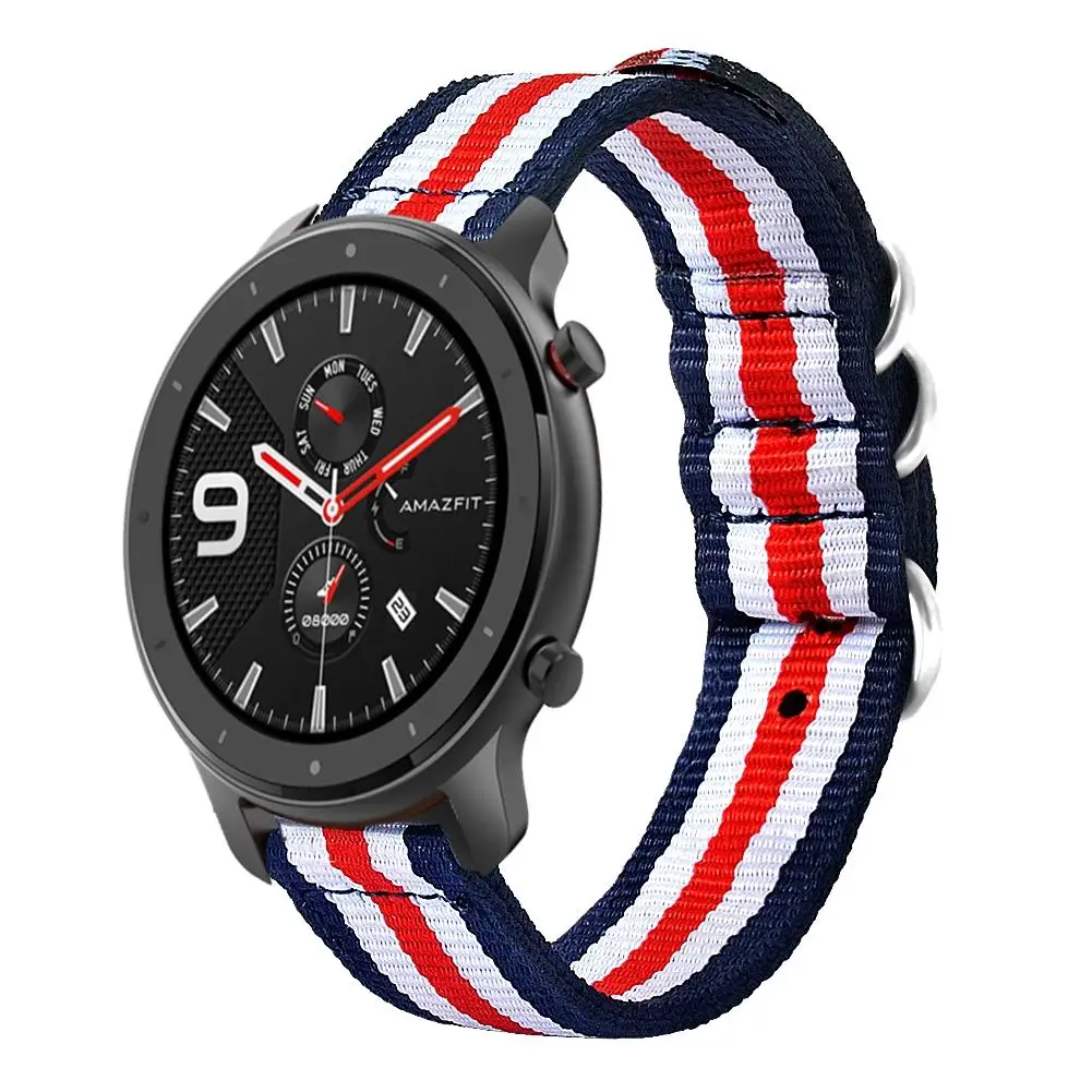 1 шт. 42 мм/47 мм универсальный цвет холст Версия ремешок для часы huami Amazfit GTR