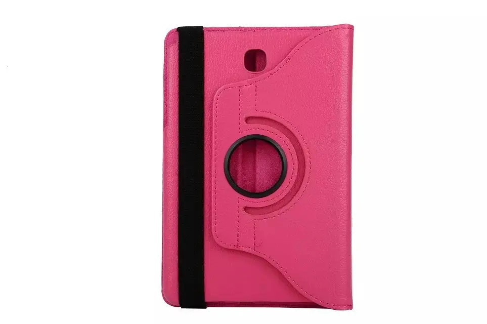 rose red Чехол для samsung Galaxy Tab A 9,7 T550 T555 pu кожаный вращающийся на 360 чехол-подставка для Galaxy Tab A 9,7 чехол для планшета+ ручка - Цвет: rose red