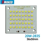 Светодиодная прожекторная печатная плата с полной мощностью 20 Вт, яркая светодиодная печатная плата SMD2835, алюминиевая пластина 2000 лм для светодиодного прожектора